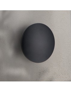 Forus LED Wall Light Black 15W IP54 CCT