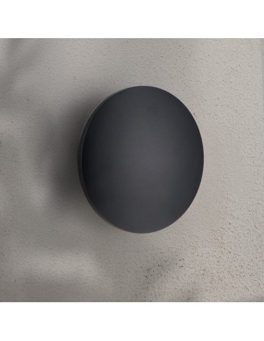 Forus LED Wall Light Black 15W IP54 CCT