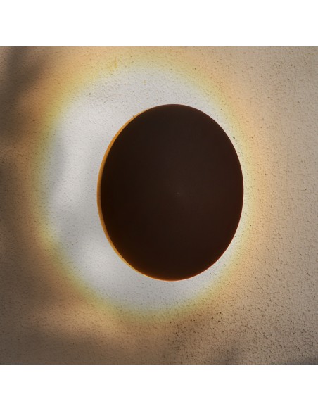 Forus LED Wall Light Rust Brown 15W IP54 CCT