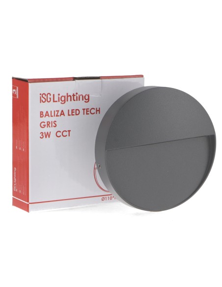 Baliza de Superfície LED Tech Grey 3W CCT IP54