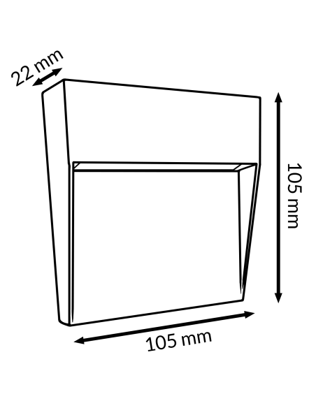 LED-Oberflächenleuchte Plum Rust Brown 3W CCT