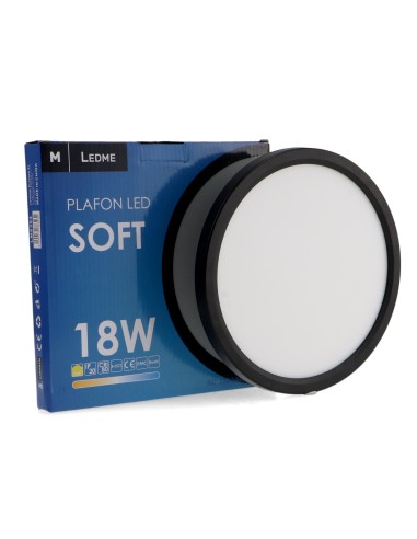 LED Soft Ceiling Light 18W M LEDME Surface Mount Polycarbonate