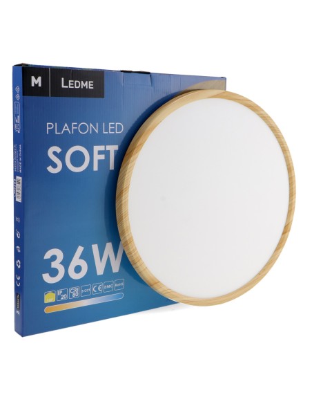 LED Soft Ceiling Light 36W M LEDME Haya CCT