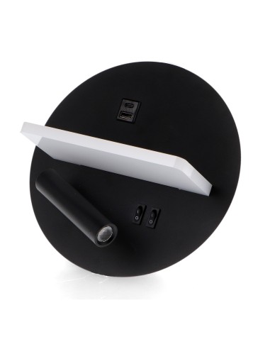 Adjustable Black LED Wall Light 3-10W M LEDME