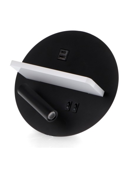 Adjustable Black LED Wall Light 3-10W M LEDME