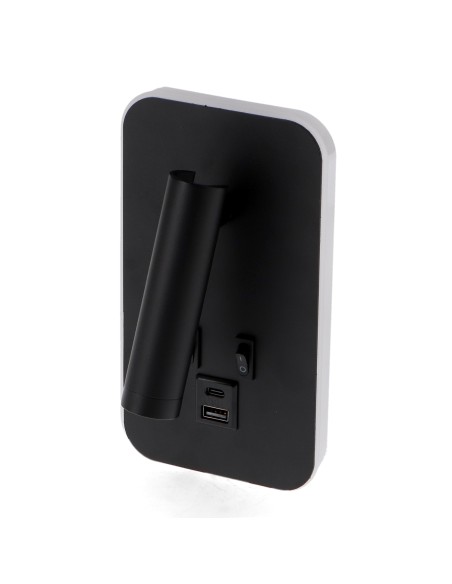 Adjustable LED Wall Sconce Black Bruve 10W 4000K