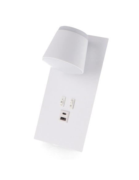 White Down LED Wall Light Adjustable 17W 4000K M LEDME