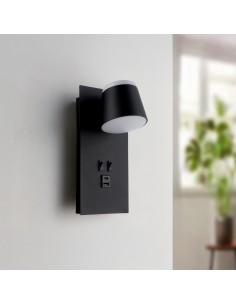 Adjustable LED Wall Sconce Black Down 17W 4000K by M LEDME 2