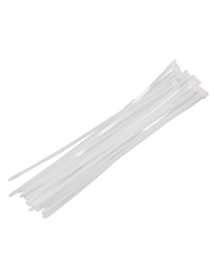 Bridas de cable blancas 100% nylon 7.6x550 mm bolsa de 30 u