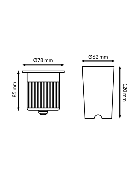 Einbauleuchte Fit 10W für Boden IP67 CCT