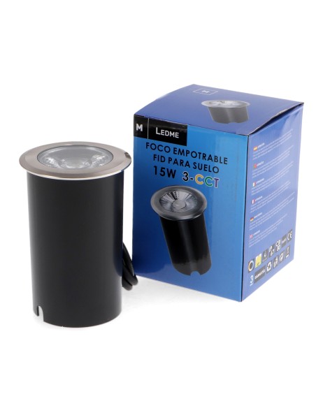 LEDME Fit 15W Bodeneinbaustrahler IP67 CCT