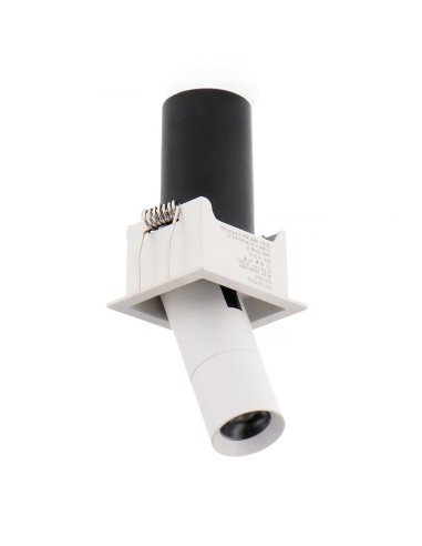 Adjustable LED Spotlight Mini White Tube Square 5W CCT