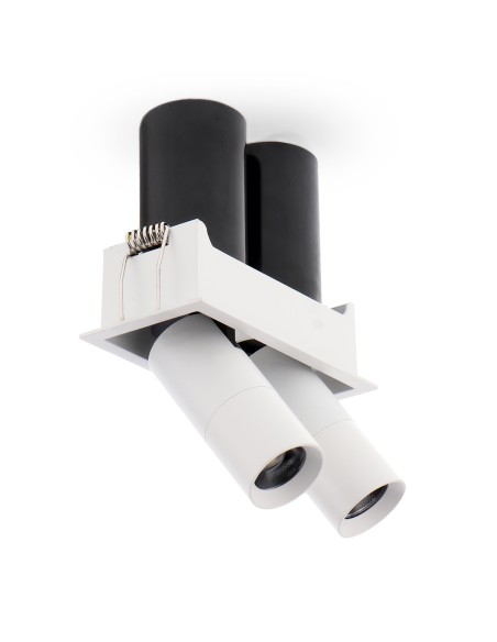 Adjustable LED Spotlight Mini White Tube Square 5W CCT