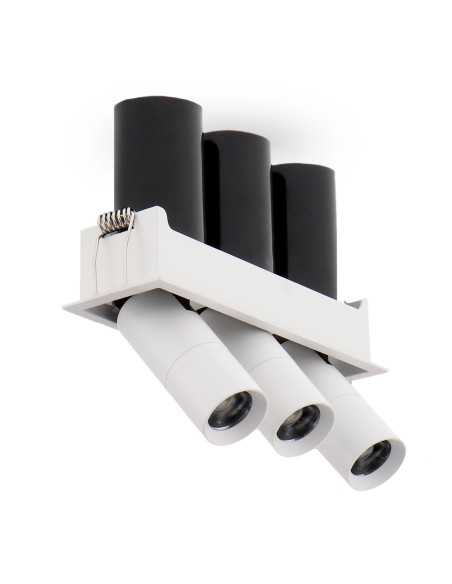Adjustable LED Spotlight Mini White Tube Square 5W CCT
