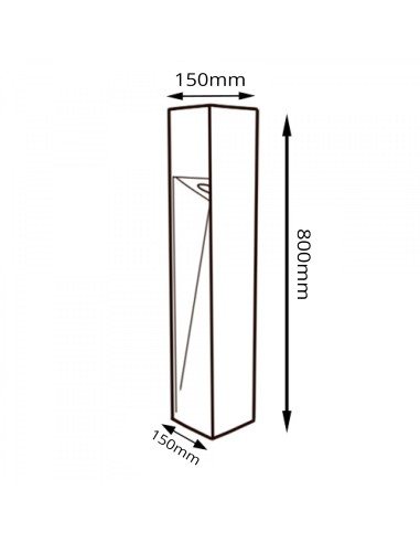 Baliza LED Cora Plus Rust Brown CCT 10W IP65