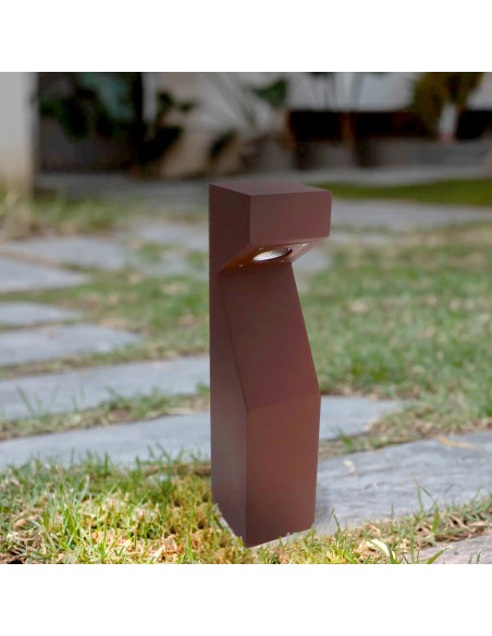 Baliza LED Teba Rust Brown CCT da iSG Lighting 10W IP65