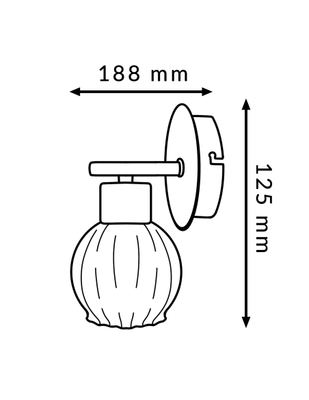 Guadix Wall Light with G9 Bulbs