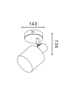 Camp Series Ceiling Lamp 1 E14 Bulbs M LEDME 2