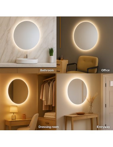 LED Rondo Mirror 20W CCT with Touch Switch