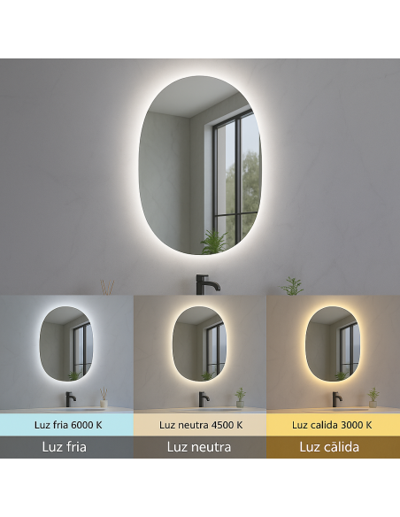 LED Rondo Mirror 20W CCT with Touch Switch