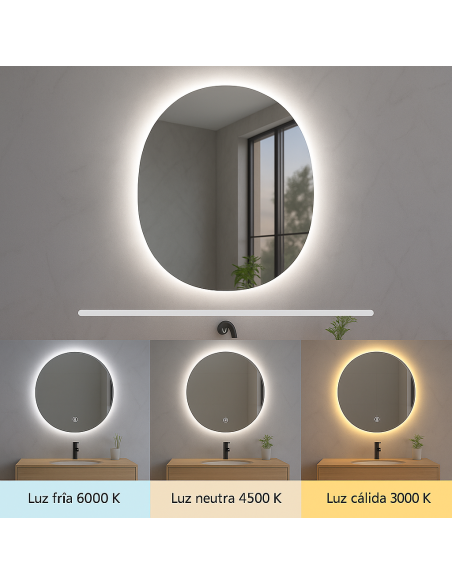 M LEDME 15W Bathroom LED Mirror with Touch Switch