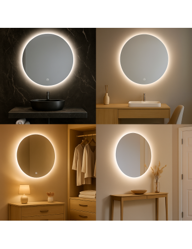 M LEDME 15W Bathroom LED Mirror with Touch Switch
