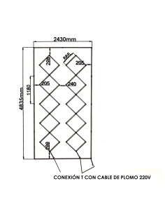 Regleta LED Hexagonal Rombo 510W 6000K M LEDME 2