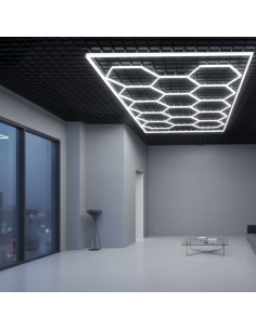 Regleta LED Hexagonal Panel Abeja 600W 6000K Marca M LEDME