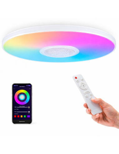 Plafonnier LED Magic 25W RGB+CCT avec télécommande et application