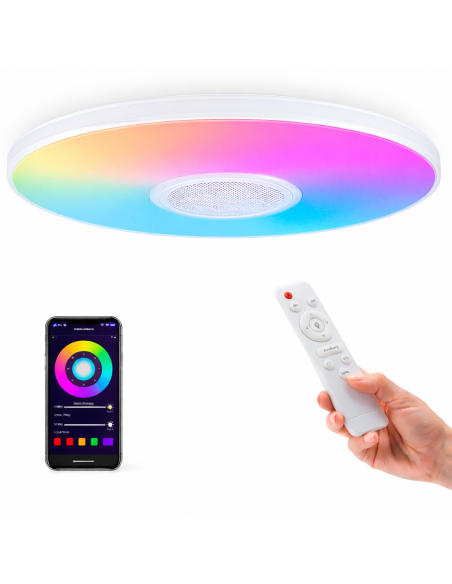 Plafonnier LED Magic 25W RGB+CCT avec télécommande et application