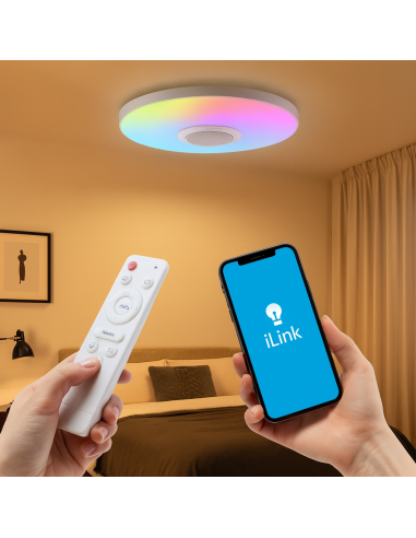 LED Ceiling Light Magic 25W RGB+CCT with Remote Control and App