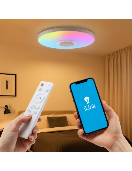 LED Ceiling Light Magic 25W RGB+CCT with Remote Control and App