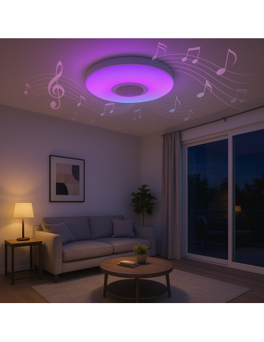 Plafonnier LED Magic 25W RGB+CCT avec télécommande et application