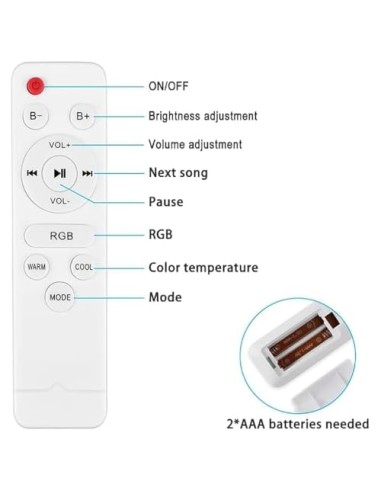 Plafonnier LED Magic 25W RGB+CCT avec télécommande et application
