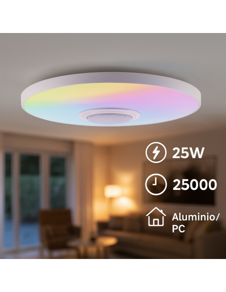 LED Ceiling Light Magic 25W RGB+CCT with Remote Control and App