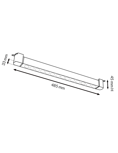 LED Track Light White Dariz 24W CCT