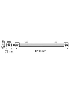 Marsella 40W 1200mm Linkable CCT IP65 Waterproof LED Panel 2