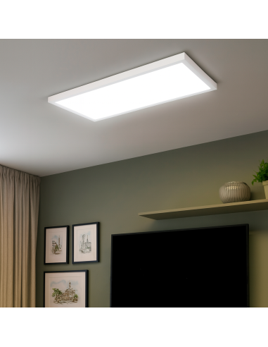 Panel Led de Superficie Rectangular Serie Home 120x30 cm 40W CCT