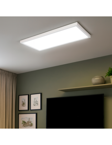Panel Led de Superficie Rectangular Serie Home 120x30 cm 40W CCT