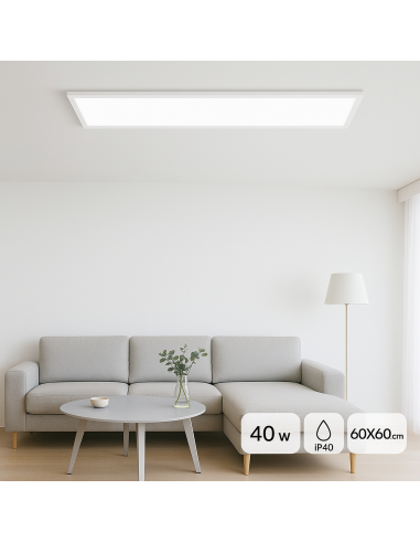 Rectangular Surface LED Panel Home Series 120x30 cm 40W CCT