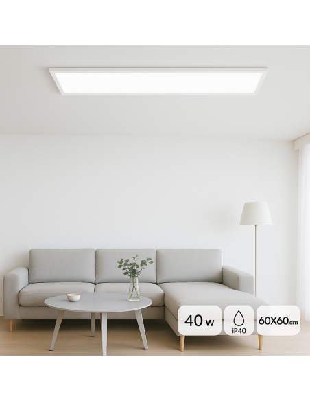 Panel Led de Superficie Rectangular Serie Home 120x30 cm 40W CCT
