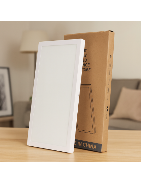 Rectangular Surface LED Panel 36W M LEDME Aluminum 895x295x38mm