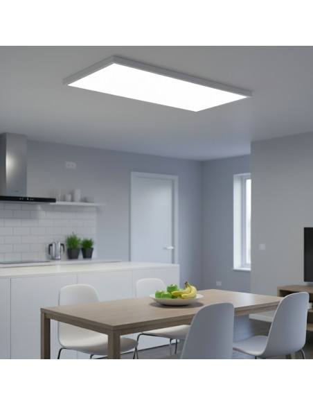 Rectangular Surface LED Panel 36W M LEDME Aluminum 895x295x38mm