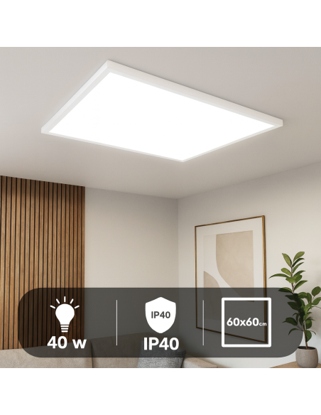 LED Surface Panel Square 60x60 cm 40W M LEDME