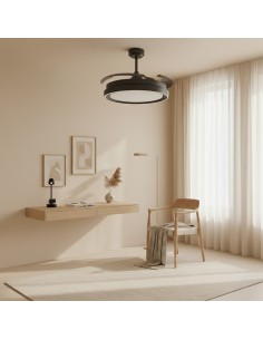 LED Deckenventilator Black II Yeray ø107 cm