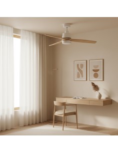 LED Ceiling Fan White Crazy CCT with Remote Control and Timer
