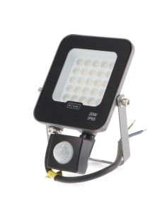 LED Napoli Plus 20W LED Floodlight Projector with Motion Sensor 4000K