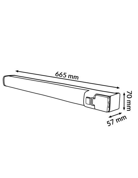 LED Wall Light Vero 15W M LEDME 4000K IP44