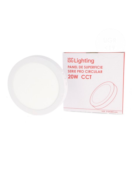 Slim Surface Circular Panel 20W CCT iSG Lighting
