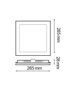 Surface Panel Square 25W CCT iSG Lighting 2